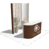 counter11 curved l box hybrid booth