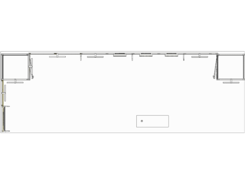 hanging sign u classic 30x10